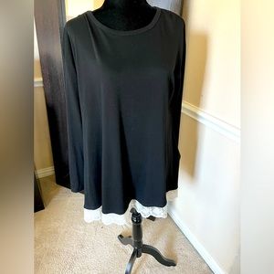 Black Tunic with lace bottom